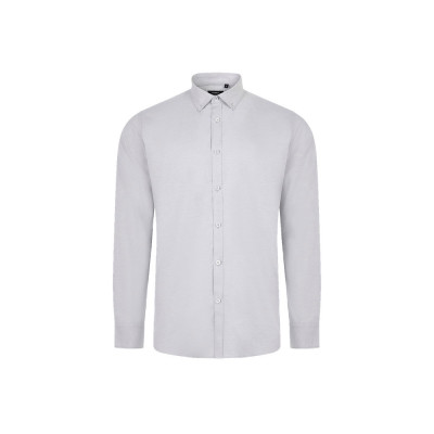 VL PRITHVI MAN. Camisa Oxford (180 g/m²) para homem em algodão (50), poliéster (45) e elastano (5)
